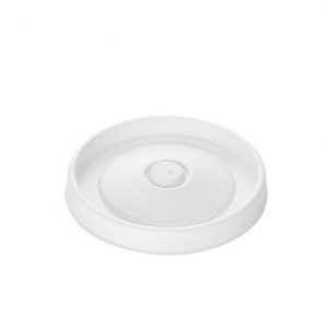100% White Poly vented lids also available for a more economical yet secure presentation