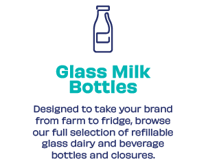 Designed to take your brand from farm to fridge, browse our full selection of refillable glass dairy and beverage bottles and closures.